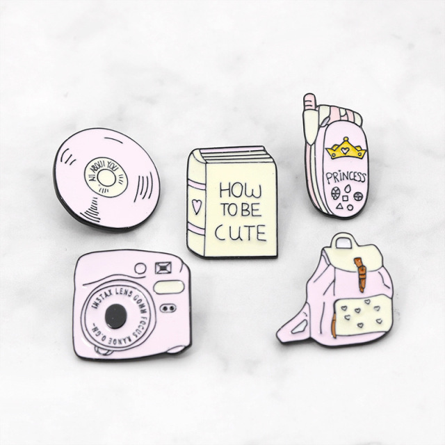 Custom Pink Soft Enamel Badges
