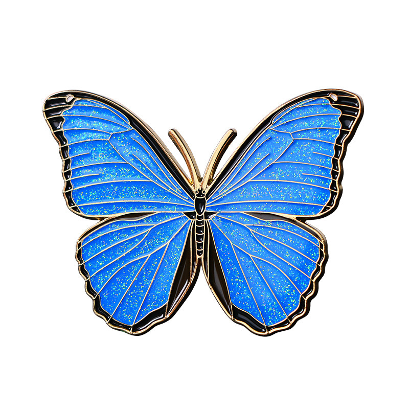 Custom Glow-in-the-Dark Glitter Badge