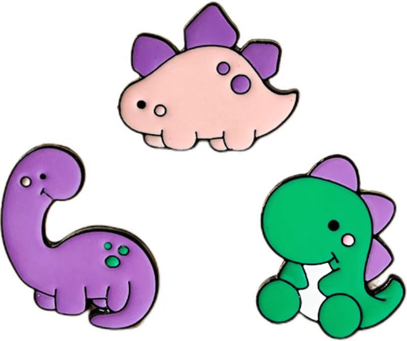 Custom Dinosaur Pin Badges