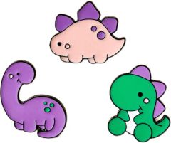 Custom Dinosaur Pin Badges