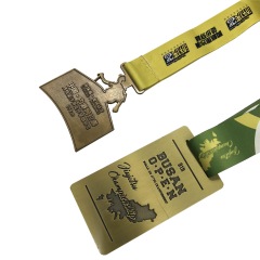 Custom Antique Brass Medals