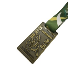 Custom Antique Brass Medals