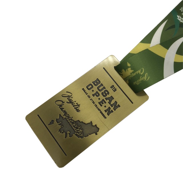 Custom Antique Brass Medals