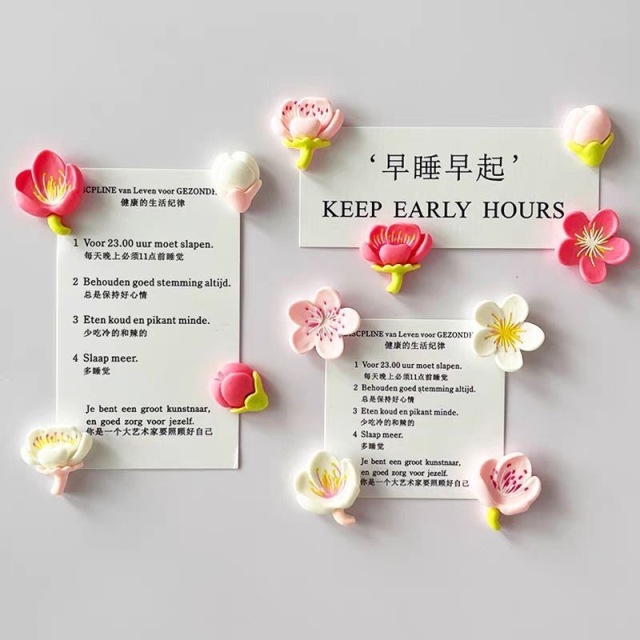 Custom Flower Fridge Magnets