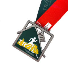 Custom Antique Silver Medal