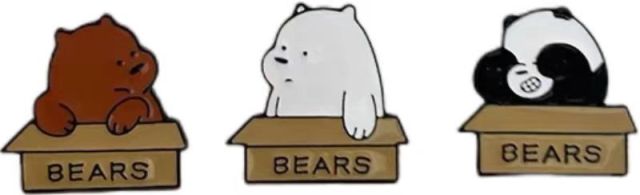 Custom Bear Enamel Badges