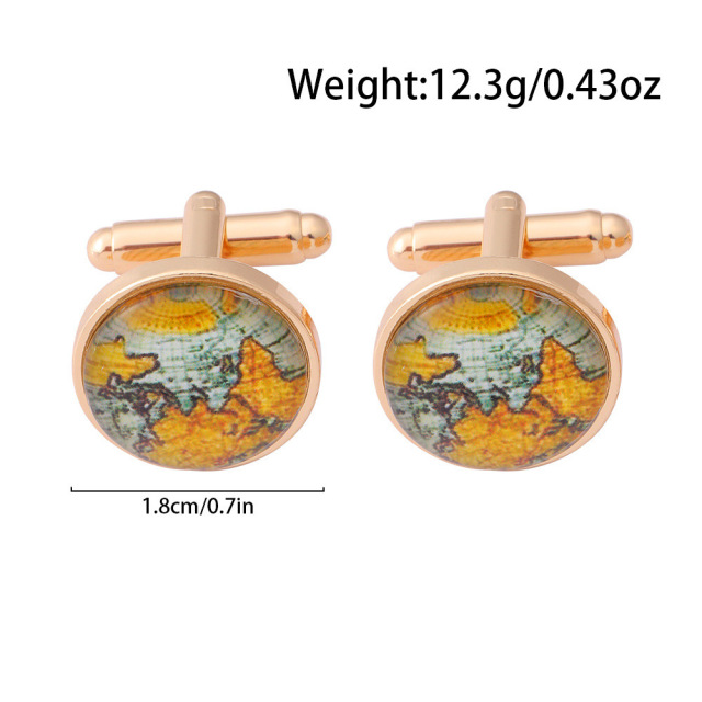Custom Map Cuff Links