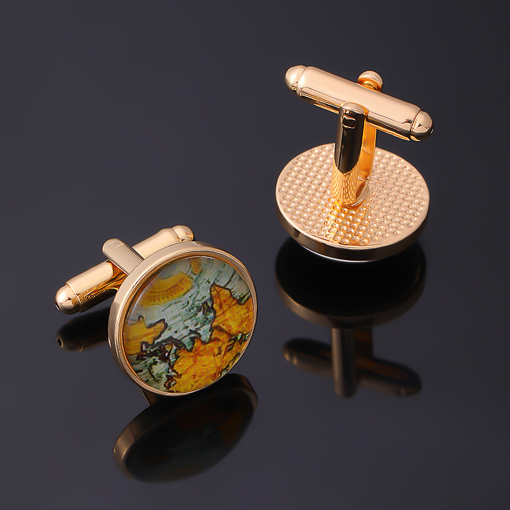 Custom Map Cuff Links