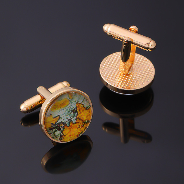 Custom Map Cuff Links