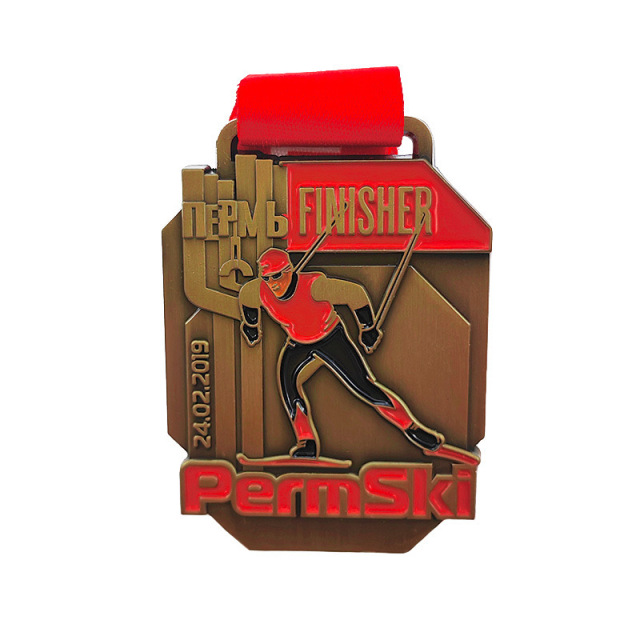 Custom Antique Gold Medal