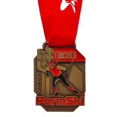 Custom Antique Gold Medal