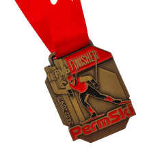 Custom Antique Gold Medal