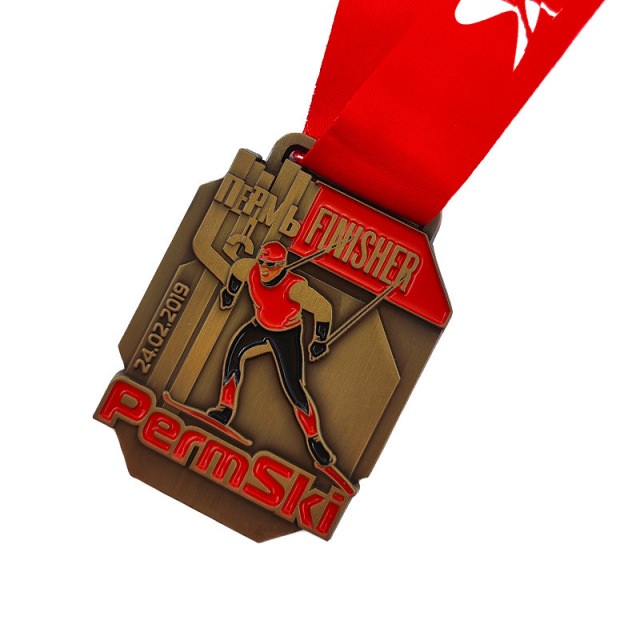 Custom Antique Gold Medal