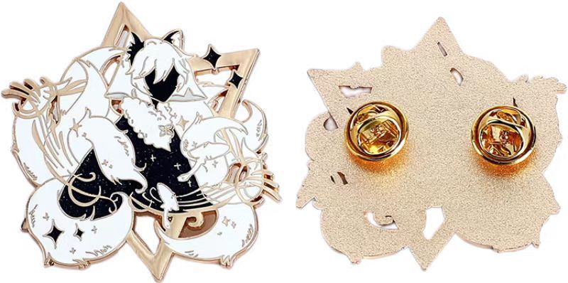 Custom Glitter Hard Enamel Pins