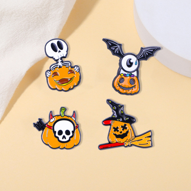Custom Halloween Ghost Pumpkin Pin