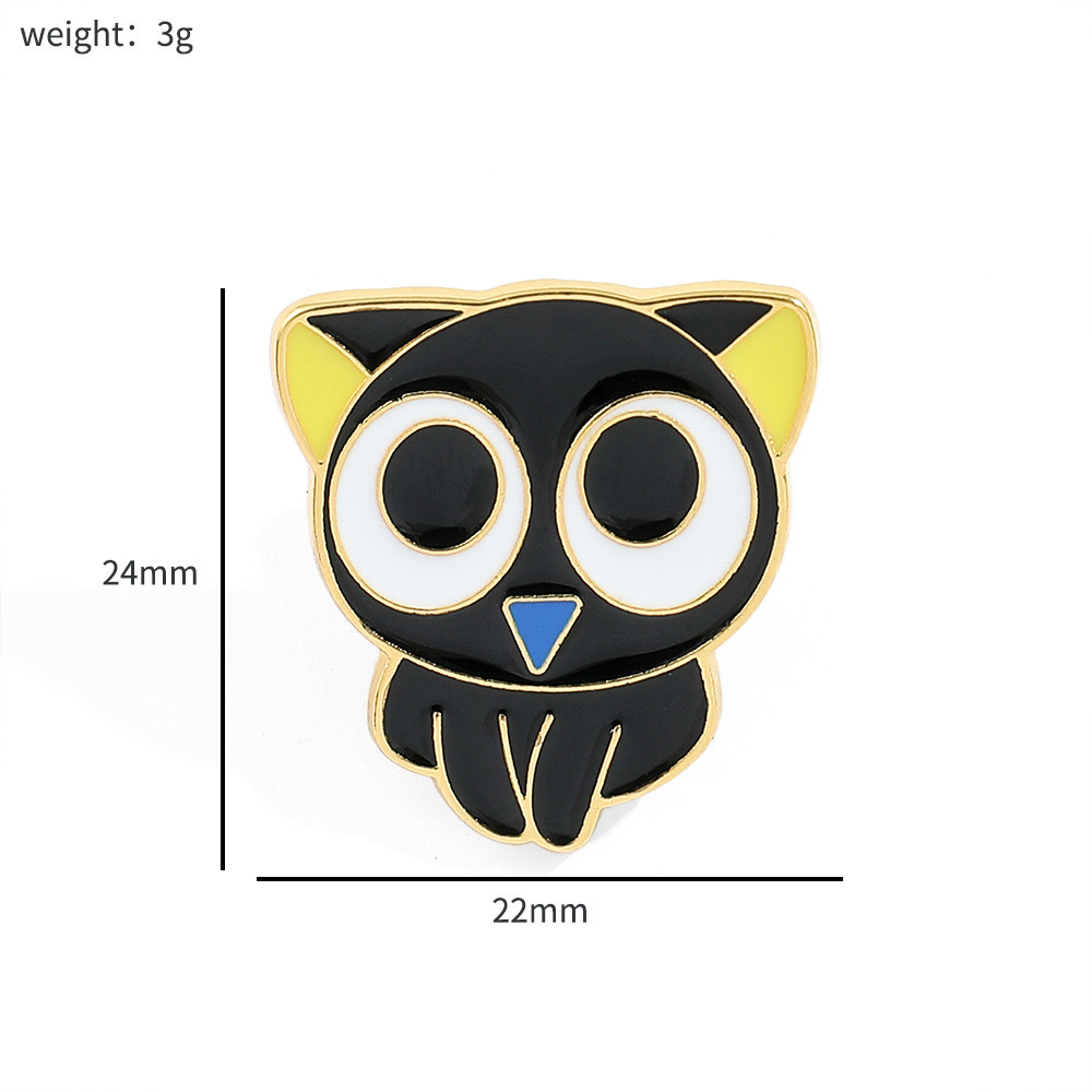 Custom Little Black Cat Pins