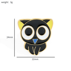 Custom Little Black Cat Pins