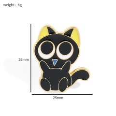 Custom Little Black Cat Pins