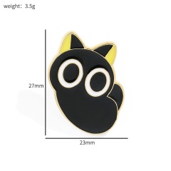 Custom Little Black Cat Pins