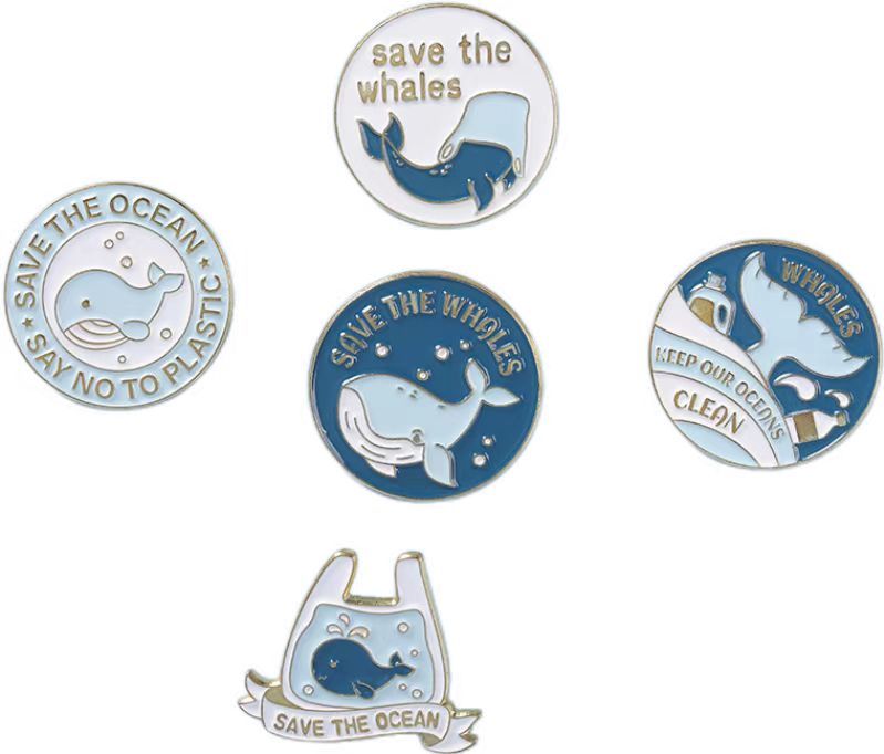 Custom Whale Pin