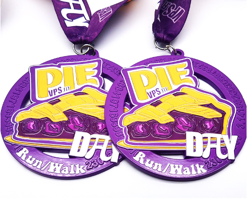 Custom Shaped Spray Painted Medal