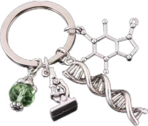 Custom Biological Cell Structure Keychain