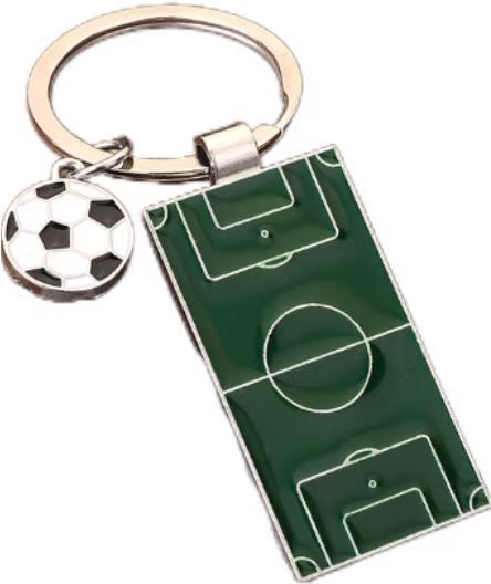 Custom Soccer Ball + Pitch Keychain
