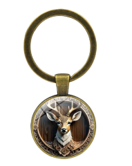 Custom UV Printed Deer Key Ring