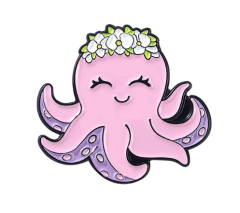 Custom Soft Enamel Octopus