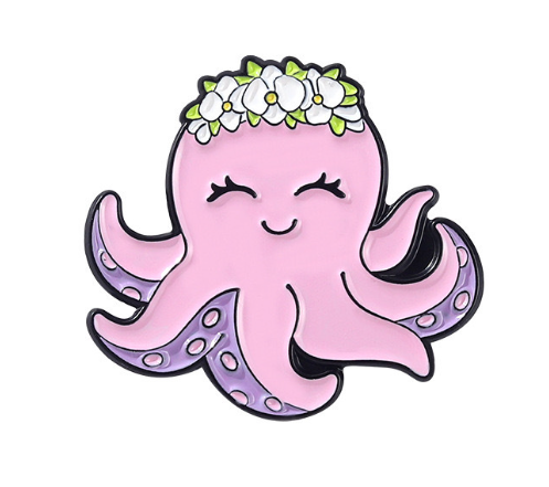 Custom Soft Enamel Octopus