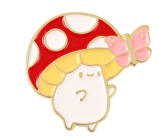 Custom Soft Enamel Pin Mushroom