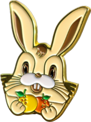 Custom Rabbit Soft Enamel Pin
