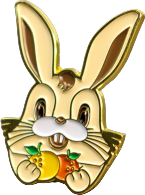 Custom Rabbit Soft Enamel Pin