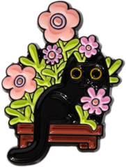 Bespoke Soft Enamel Pin Black Cat