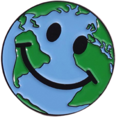 Bespke Soft Enamel Pin Earth