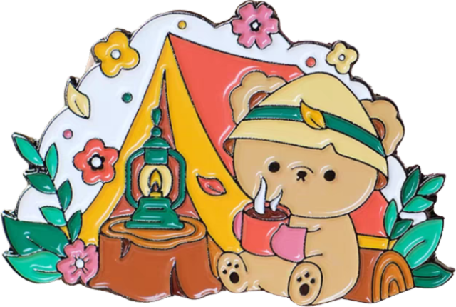 Custom Gun Black Pin