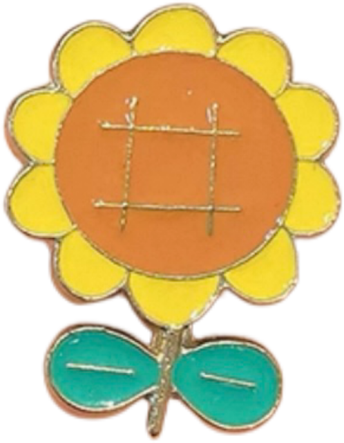 Custom Sunflower Pin