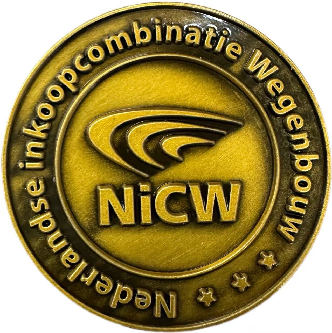 Custom Antique Gold Challenge Coin