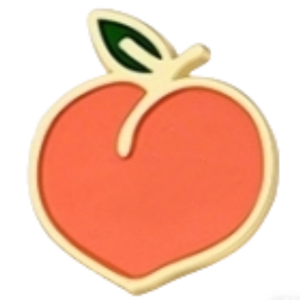 Custom Soft Enamel Peach Pin