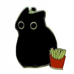 Custom Black Cat Pin