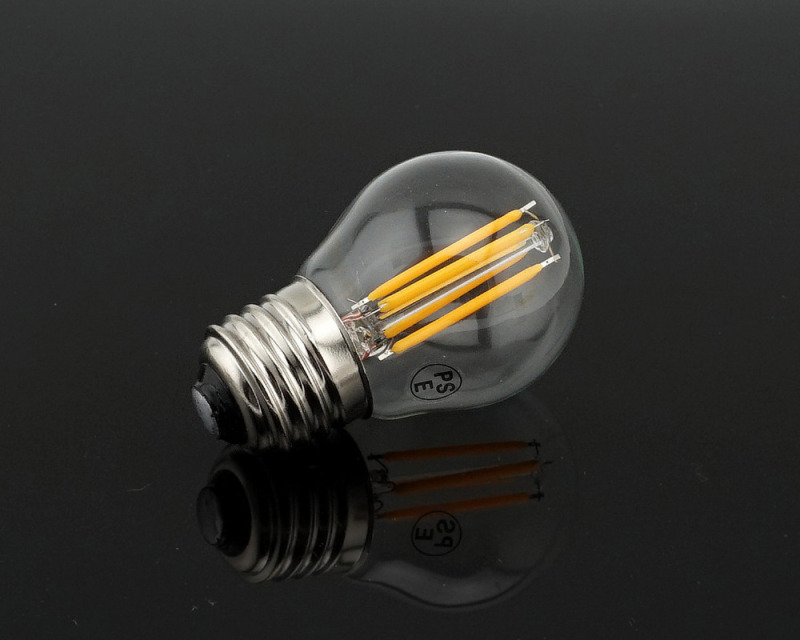 A15 Style Bulb G45 Mini LED Globe Bulb with Filament LED Tungsten Bulb 2W 4W E26 E27 Medium Screw Base 25W 40W Halogen Replace