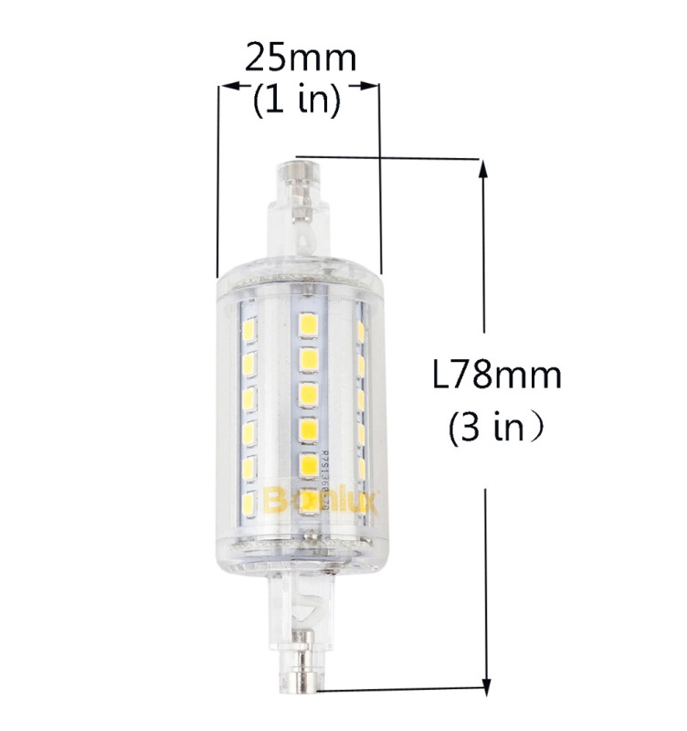 R7S LED 78mm 118mm Bulb Light 5W 10W J78 J118 Double Ended Floodlight replace R7S Halogen Lamp-Pack of 2