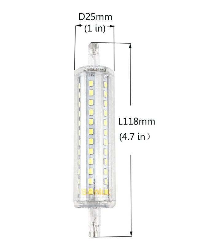 R7S LED 78mm 118mm Bulb Light 5W 10W J78 J118 Double Ended Floodlight replace R7S Halogen Lamp-Pack of 2