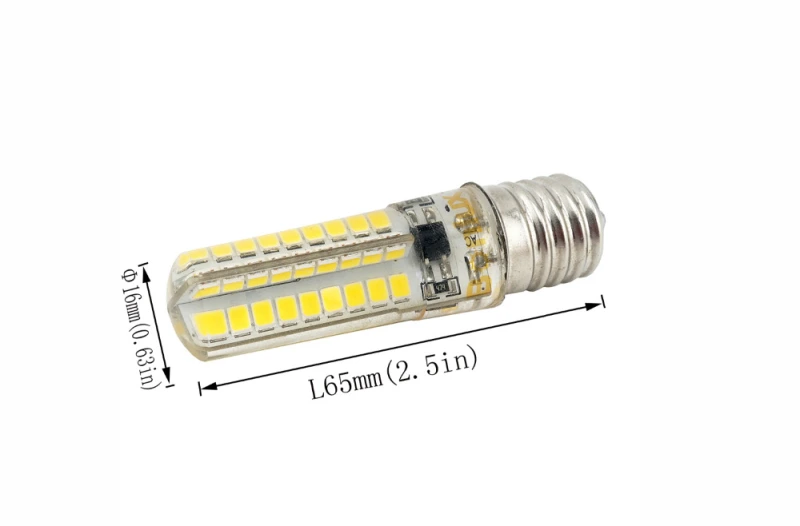 E17 LED Dimmable Bulb 5 Watts AC100-130v LED E17 Light 450lm Silicone Coated Lamp With 40W Halogen Bulb Replacement-Pack of 4