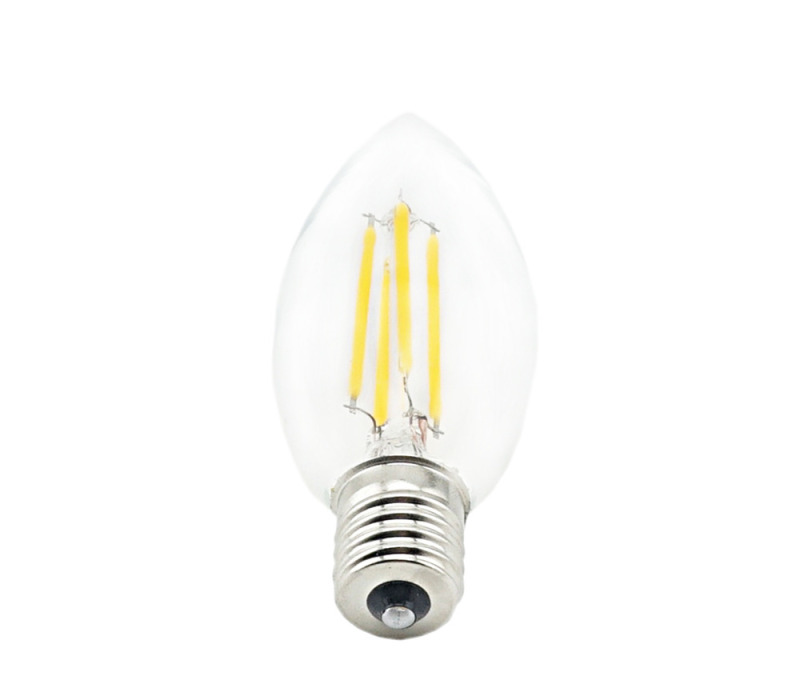 Super Quality 2W 4W 110V E17 LED Light Filament Candle Bulb Chandelier Decorative LED Torpedo Shape Lamp