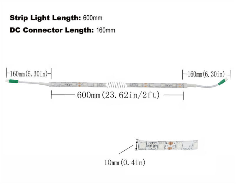 Waterproof LED Grow Strip Light 5050SMD Flexible LED Plant Growing Light Lamp for Aquarium Greenhouse Hydroponic Plant Growing