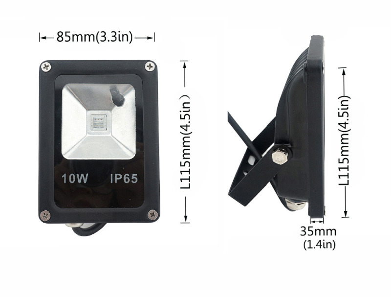 RGB LED Floodlight AC85-265v 10W COB LEDs Waterproof Spotlight for Garden Landscape Park Lighting With Remote Controller