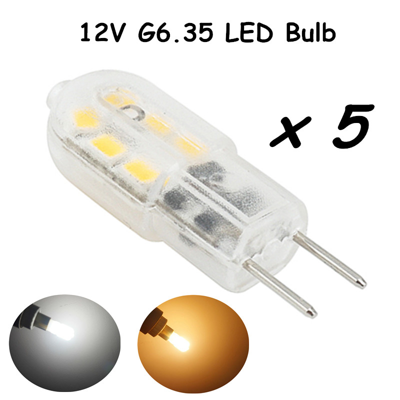 LED G6.35 Light 12V 3W Bi-pin JC Type Led 20W Halogen Replacement for Landscape Lighting-Pack of 5