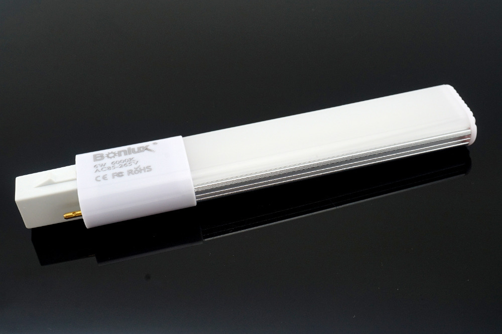 6W G23 LED PL Bulb Lamp 2-Pin Base 180 Degree Beam Angle LED Horizontal Plug Down Light 13W G23 Base CFL PL Compact Fluorescent Replacement Lamp