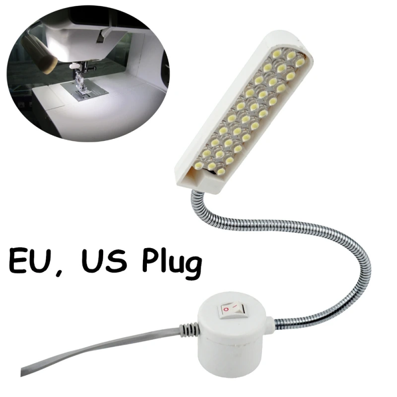 Gooseneck Sewing Machine Working Light 30 LED Working Lamp With Magnetic Mounting Base for All Sewing Machine Lighting